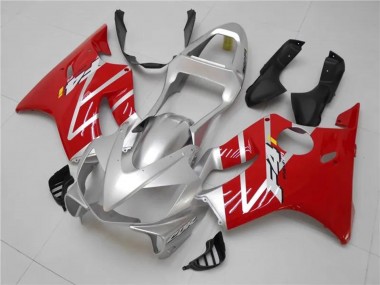 Migliori Kit Carena Moto Completo Honda CBR600 F4i 2001-2003 - Argento Rosso