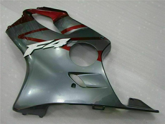 Migliori Kit Carena Moto Honda CBR600 F4i 2001-2003 - Argento Rosso