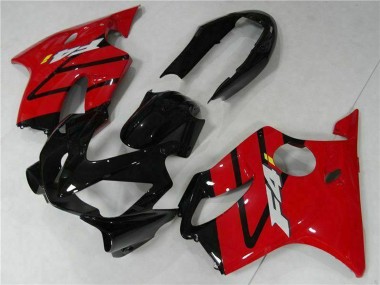 Migliori Kit Carena Moto ABS Honda CBR600 F4i 2004-2007 - Rosso Nero Lucido