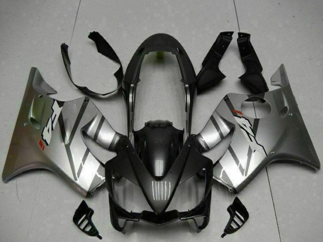 Migliori Carena Moto Honda CBR600 F4i 2004-2007 - Argento Nero Opaco