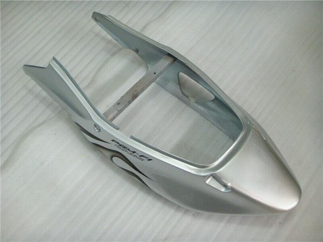 Migliori Carena Moto Honda CBR1100XX Blackbird 1996-2007 - Argento Nero Fiamma