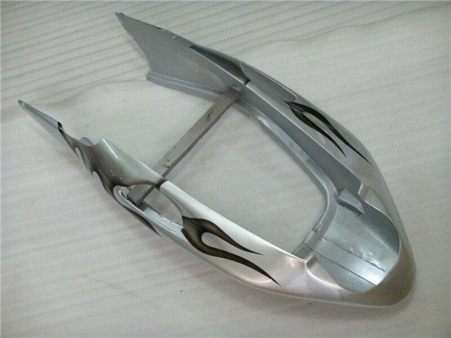 Migliori Carena Moto Honda CBR1100XX Blackbird 1996-2007 - Argento Nero Fiamma