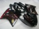 Migliori Carena Moto ABS Honda CBR1100XX Blackbird 1996-2007 - Nero Lucido Rosso Fiamma