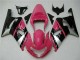 Migliori Carena Moto Suzuki GSXR 600/750 2001-2003 - Rosa Argento Nero Lucido