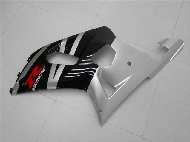 Migliori Carena Moto Suzuki GSXR 600/750 2001-2003 - Argento Nero Lucido Rosso