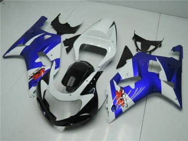 Migliori Carena Moto Suzuki GSXR 600/750 2001-2003 - Bianco Blu Nero