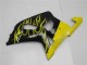 Migliori Carena Moto Suzuki GSXR 600/750 2001-2003 - Nero Lucido Giallo Fiamma