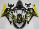 Migliori Carena Moto Suzuki GSXR 600/750 2001-2003 - Nero Lucido Giallo Fiamma