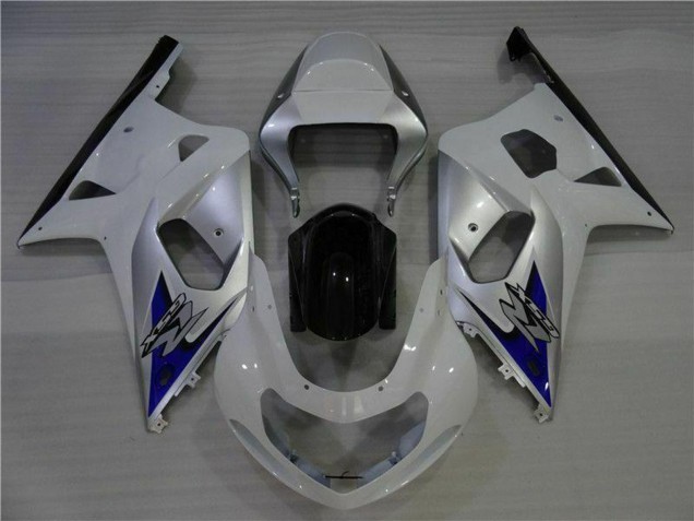 Migliori Carena Moto Suzuki GSXR 600/750 2001-2003 - Bianco Argento Blu Nero