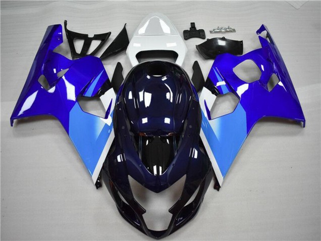 Migliori Carena Moto Suzuki GSXR 600/750 2004-2005 - Bianco Blu Nero