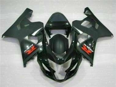 Migliori Carena Moto Suzuki GSXR 600/750 2004-2005 - Nero Lucido Nero Opaco Rosso Decal