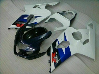 Migliori Carena Moto Suzuki GSXR 600/750 2004-2005 - Bianco Blu Nero Lucido Rosso