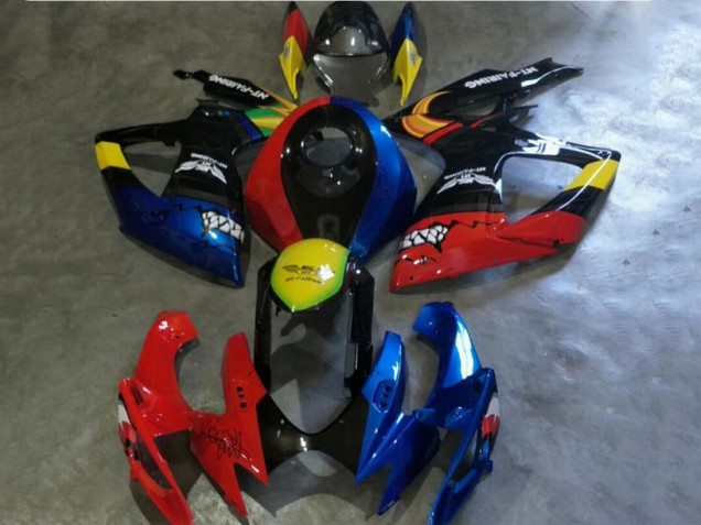 Migliori Carena Moto Suzuki GSXR 600/750 2006-2007 - Rosso Blu Giallo