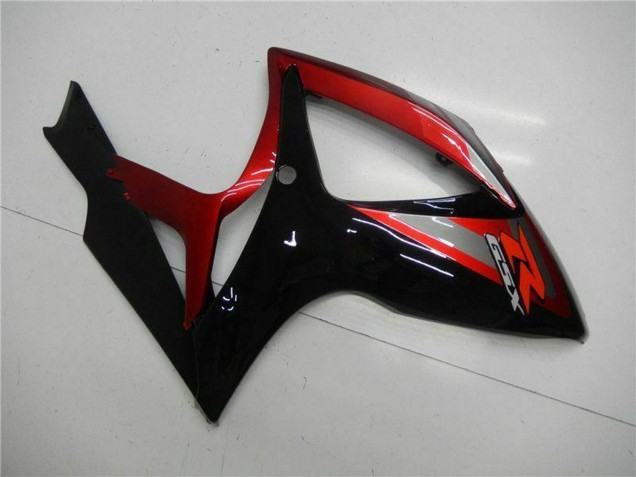 Migliori Carena Moto Suzuki GSXR 600/750 2006-2007 - Rosso Nero Lucido