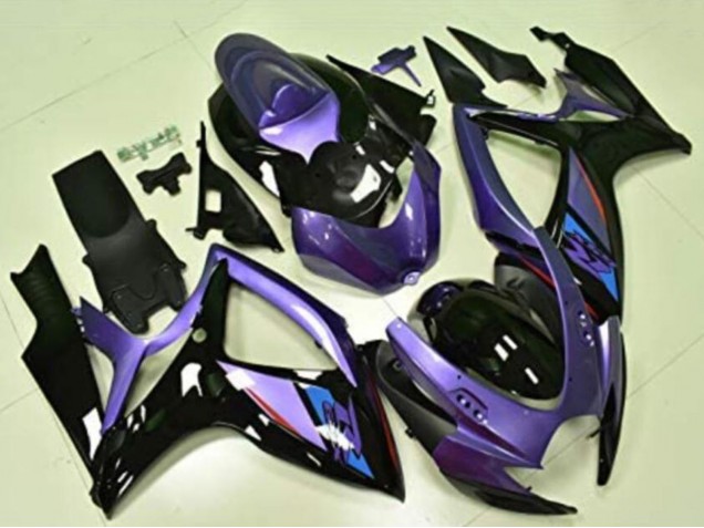 Migliori Carena Moto Suzuki GSXR 600/750 2006-2007 - Viola Nero Lucido Blu