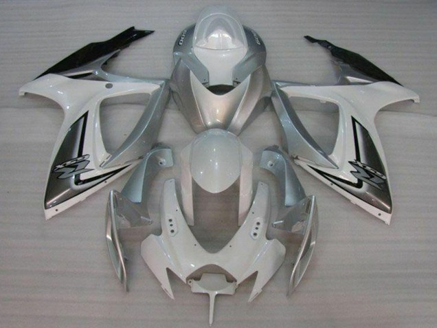Migliori Carena Moto Suzuki GSXR 600/750 2006-2007 - Bianco Argento