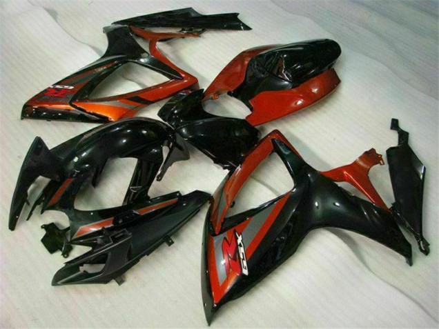 Migliori Carena Moto Suzuki GSXR 600/750 2006-2007 - Nero Lucido Rosso