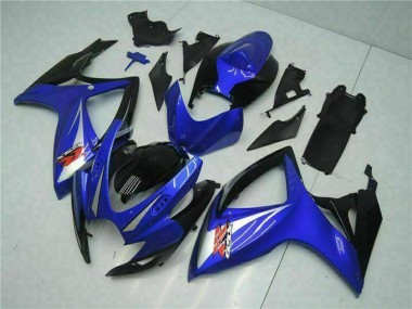 Migliori Carena Moto Suzuki GSXR 600/750 2006-2007 - Blu Bianco Nero Lucido Rosso
