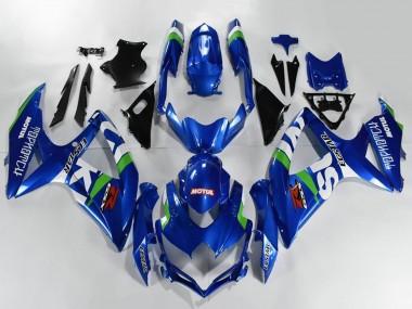Migliori Carena Moto Suzuki GSXR 600/750 2008-2010 - Blu Bianco Verde Nero