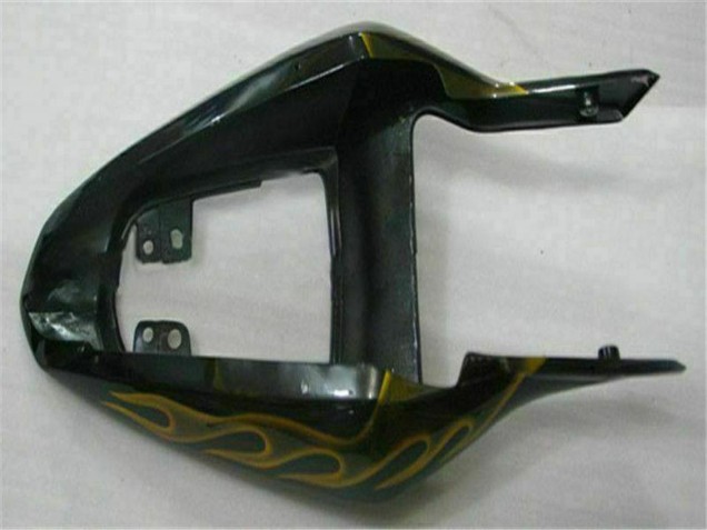 Migliori Carena Moto Suzuki GSXR 1000 2003-2004 - Nero Lucido Oro Fiamma