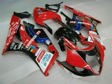Migliori Carena Moto Suzuki GSXR 1000 2003-2004 - Rosso Nero Blu Yoshimura