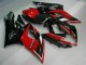 Migliori Carena Moto Suzuki GSXR 1000 2005-2006 - Rosso Nero Lucido Nero Opaco