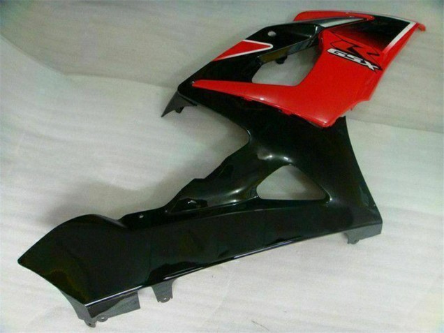 Migliori Carena Moto Suzuki GSXR 1000 2005-2006 - Rosso Nero Lucido Nero Opaco