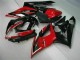 Migliori Carena Moto Suzuki GSXR 1000 2005-2006 - Rosso Nero Lucido Nero Opaco