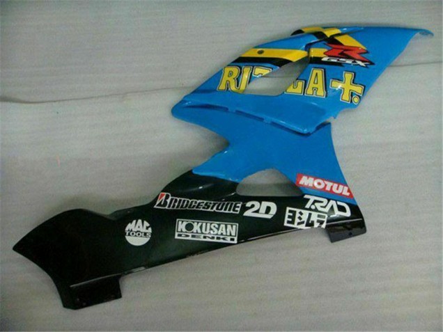 Migliori Carena Moto Suzuki GSXR 1000 2005-2006 - Blu Oro Nero Rizla