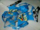 Migliori Carena Moto Suzuki GSXR 1000 2005-2006 - Blu Oro Nero Rizla