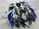Migliori Kit Carena Moto Suzuki GSXR 1000 2005-2006 - Bianco Blu Nero Lucido
