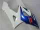 Migliori Kit Carena Moto Suzuki GSXR 1000 2005-2006 - Bianco Blu Nero Lucido