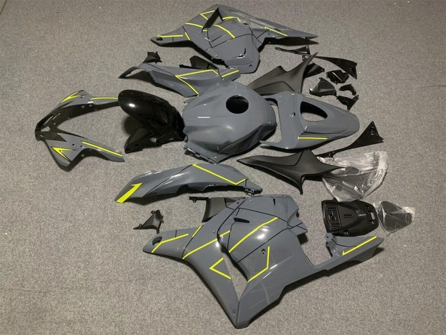 Migliori Carena Moto Honda CBR600RR 2009-2012 - Grigio Nardo Scuro Giallo