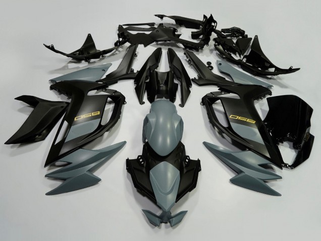 Migliori Carena Moto Kawasaki Ninja 650 EX650 2020-2024 - Grigio Nero Oro