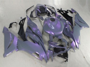 Migliori Carena Moto Kawasaki ZX6R 2019-2022 - Camaleonte Grigio Dazz Viola Perla