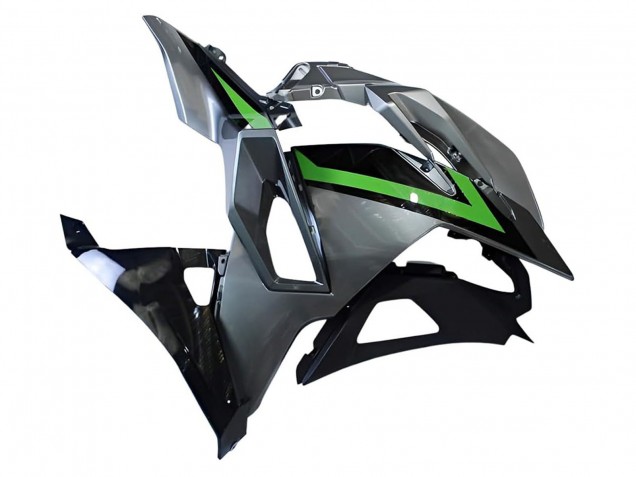 Migliori Carena Moto Kawasaki Ninja 500 EX500R 2024-2025 - Grigio Verde Nero