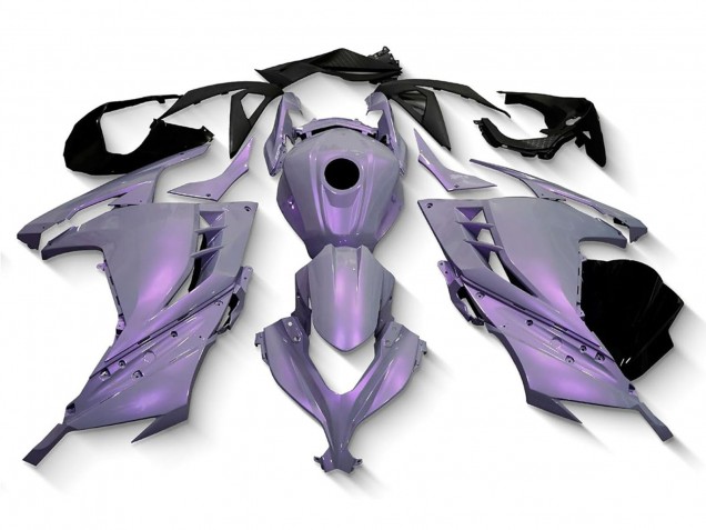 Migliori Carene Moto Kawasaki EX300 2013-2017 - Camaleonte Grigio Dazz Viola Perla