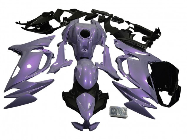 Migliori Carena Moto Kawasaki Ninja 650 EX650 2020-2024 - Camaleonte Grigio Dazz Viola Perla