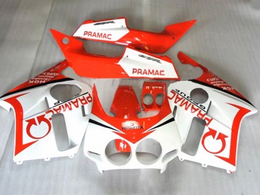 Migliori Carena Moto Honda CBR400RR NC23 1987-1989 - Arancia Bianco Pramac
