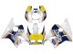 Migliori Carena Moto Honda CBR400RR NC23 1987-1989 - Bianco Giallo Blu Rothmans