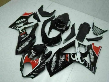 Migliori Carena Moto Suzuki GSXR 1000 2007-2008 - Nero Lucido Rosso Bianco