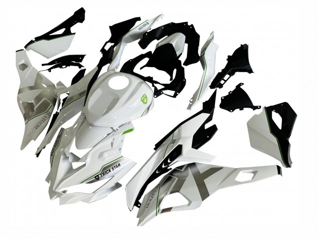 Migliori Carena Moto Kawasaki ZX25R ZX-25R 2019-2025 - Bianco Argento Verde Nero Trick Star