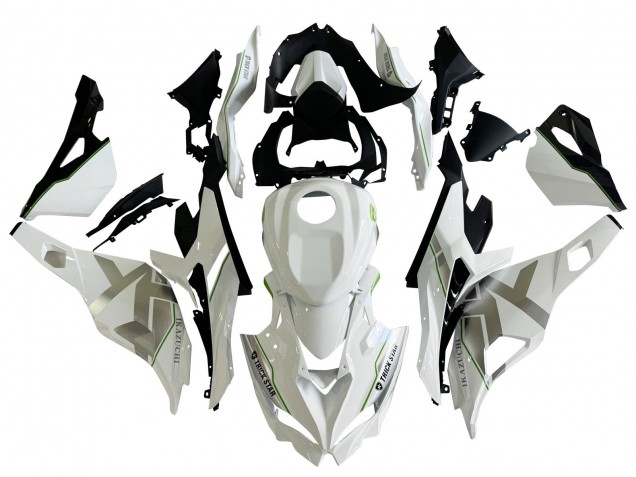 Migliori Carena Moto Kawasaki ZX25R ZX-25R 2019-2025 - Bianco Argento Verde Nero Trick Star