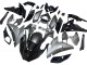 Migliori Carena Moto Kawasaki Ninja H2 2015-2022 - Argento Nero Fibra di Carbonio