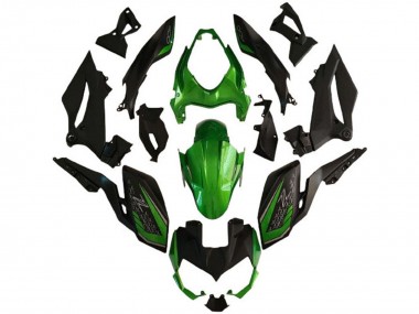 Migliori Carena Moto Kawasaki Z400 2018-2024 - Verde Nero Opaco