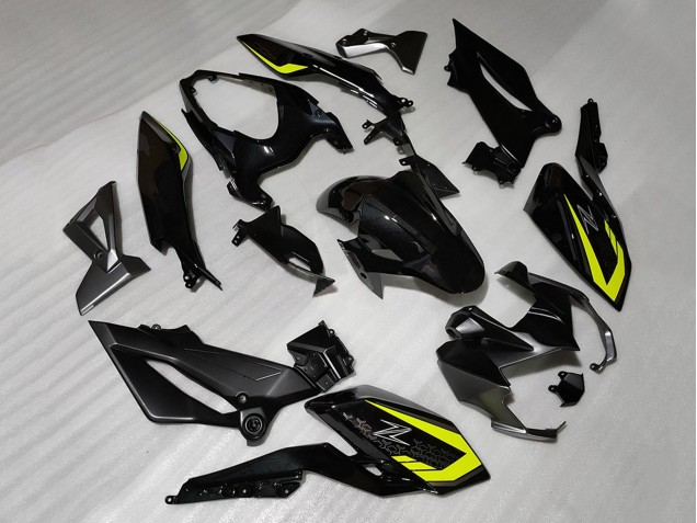 Migliori Carena Moto Kawasaki Z400 2018-2024 - Nero Giallo