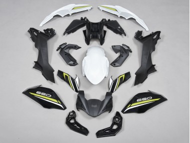 Migliori Carena Moto Kawasaki Ninja Z650 2017-2019 - Nero Bianco Giallo
