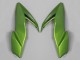 Migliori Carena Moto Kawasaki Ninja Z650 2017-2019 - Nero Verde Argento