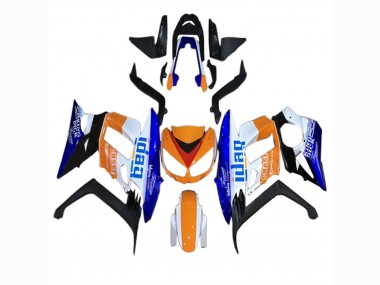 Migliori Carena Moto Kawasaki Z1000SX 2010-2016 - Arancia Bianco Blu Nero
