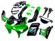 Migliori Carena Moto Kawasaki ZZR600 1998-2003 - Verde Nero Mostro Elf